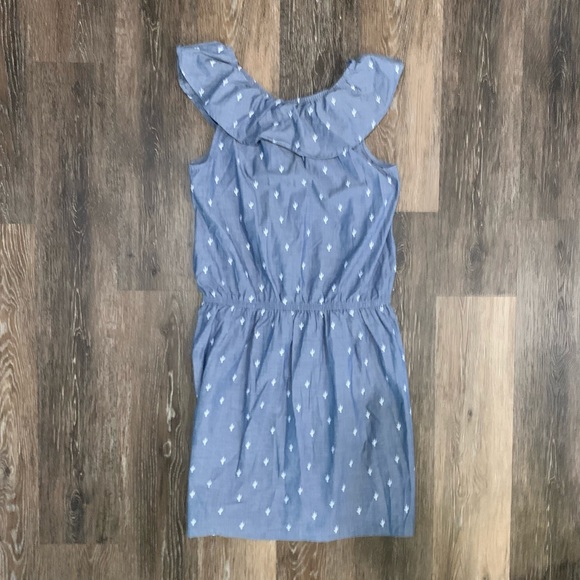 Wonder Nation Blue Denim Cactus Ruffle Dress Plus - Picture 6 of 7